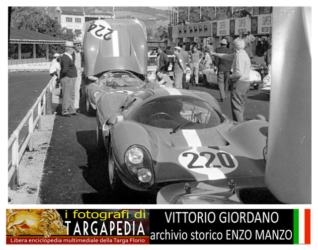 Photogallery Targa Florio 1967 Targa Florio 1967 Ferrari 2 Ferrari 412 P H Muller J Guichet D Box Prove 5